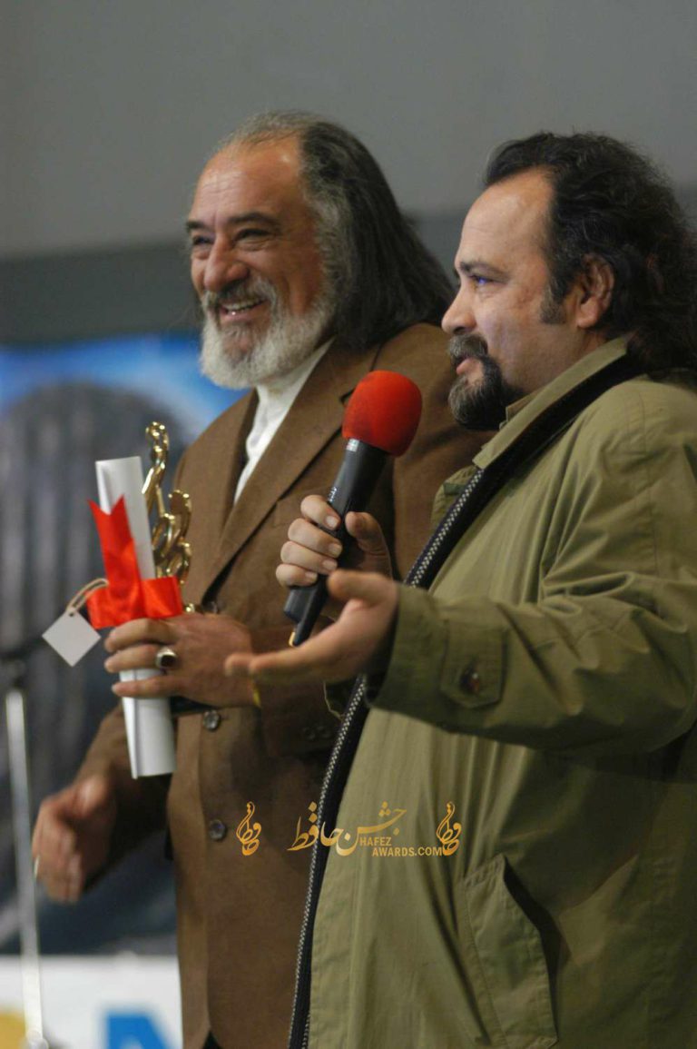 محمدرضا شریفی نیا و داریوش ارجمند هفتمین دوره جشن حافظ سال 1382